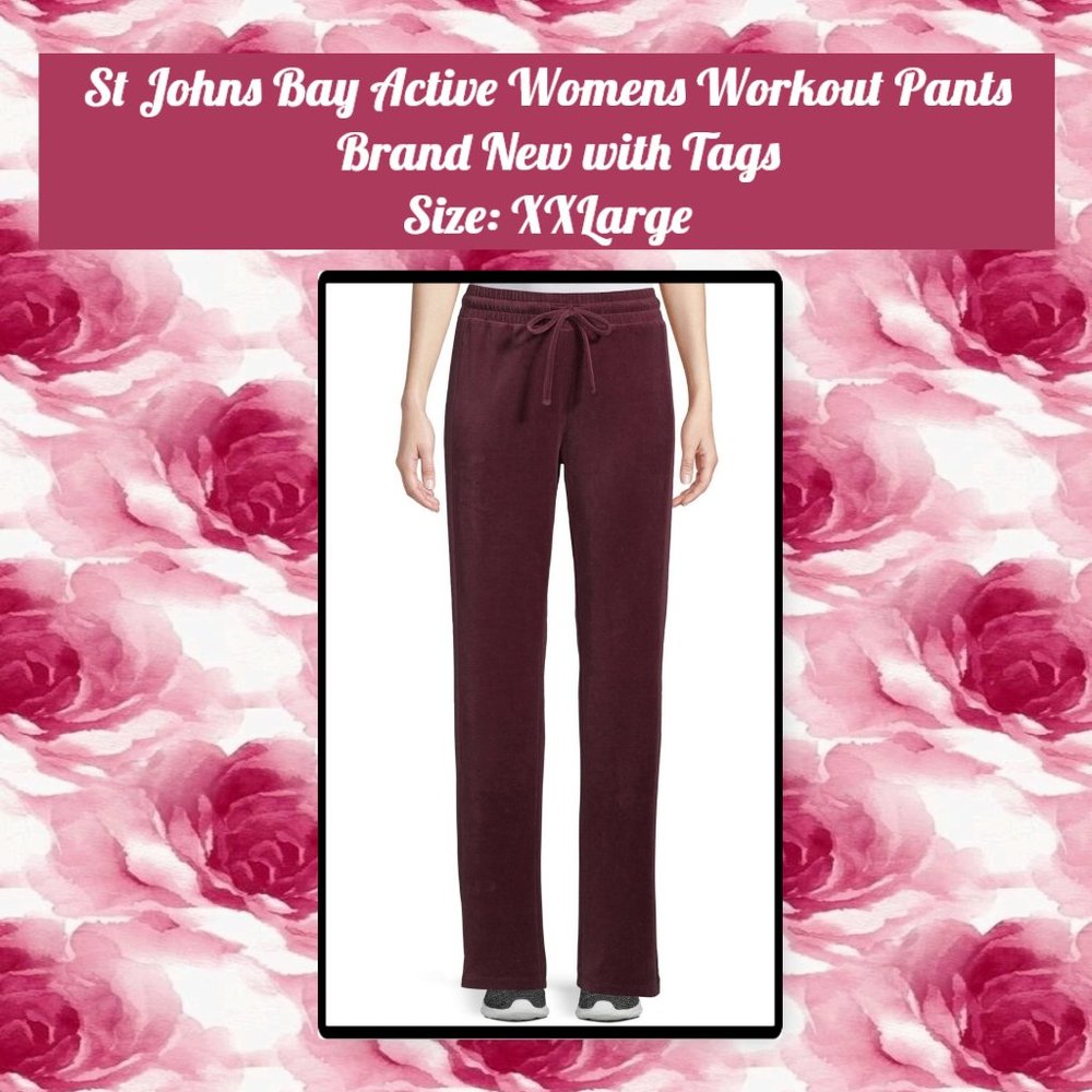 St Johns Bay Active Womens Workout Pant XXL